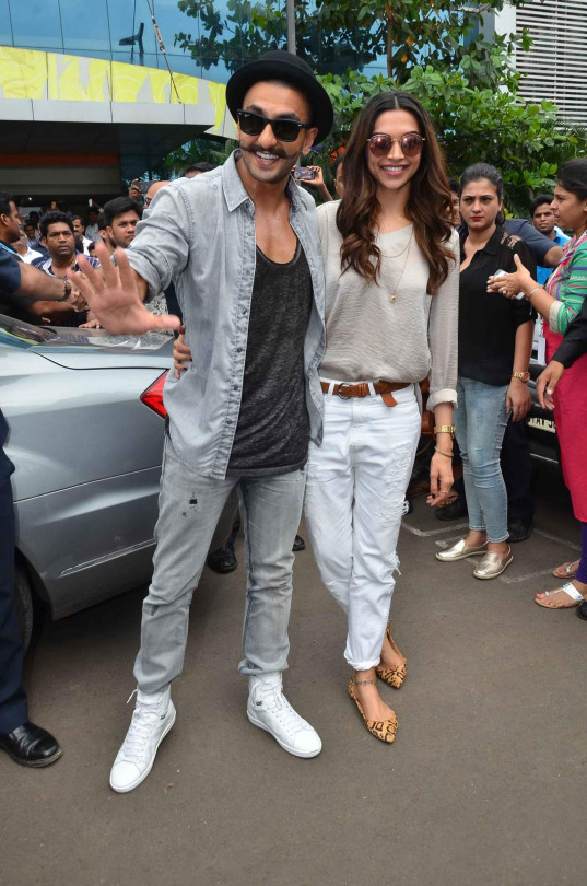 Ranveer Singh and Deepika Padukone during the song