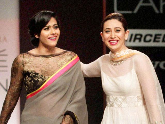 Bollywood actors Kajol and Karishma Kapoor