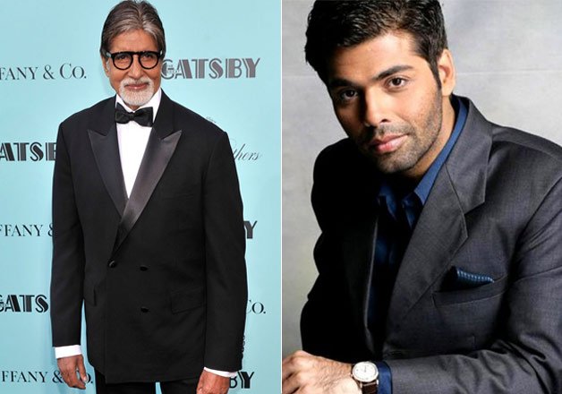 Bollywood actor Amitabh Bachchan and director-producer Karan Johar