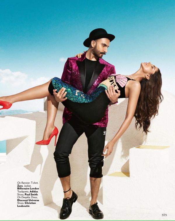 Bollywood actors Ramveer Singh and Deepika Padukone