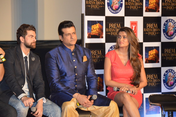 Prem Ratan Dhan Payo star cast at the trailer launch.
