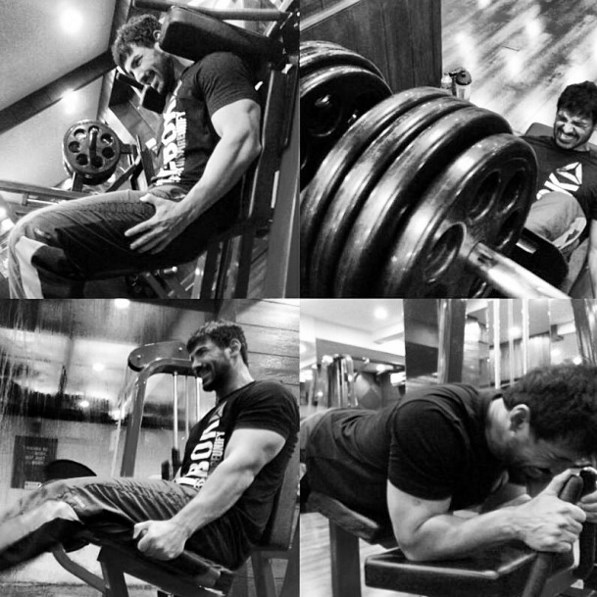 John Abraham working out