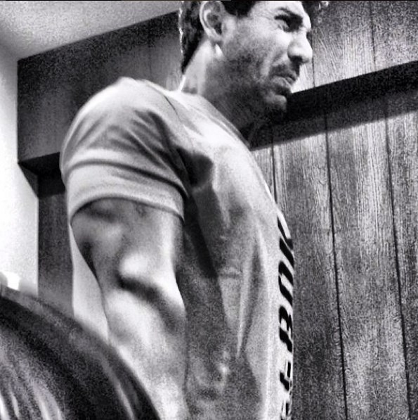 John Abraham working out