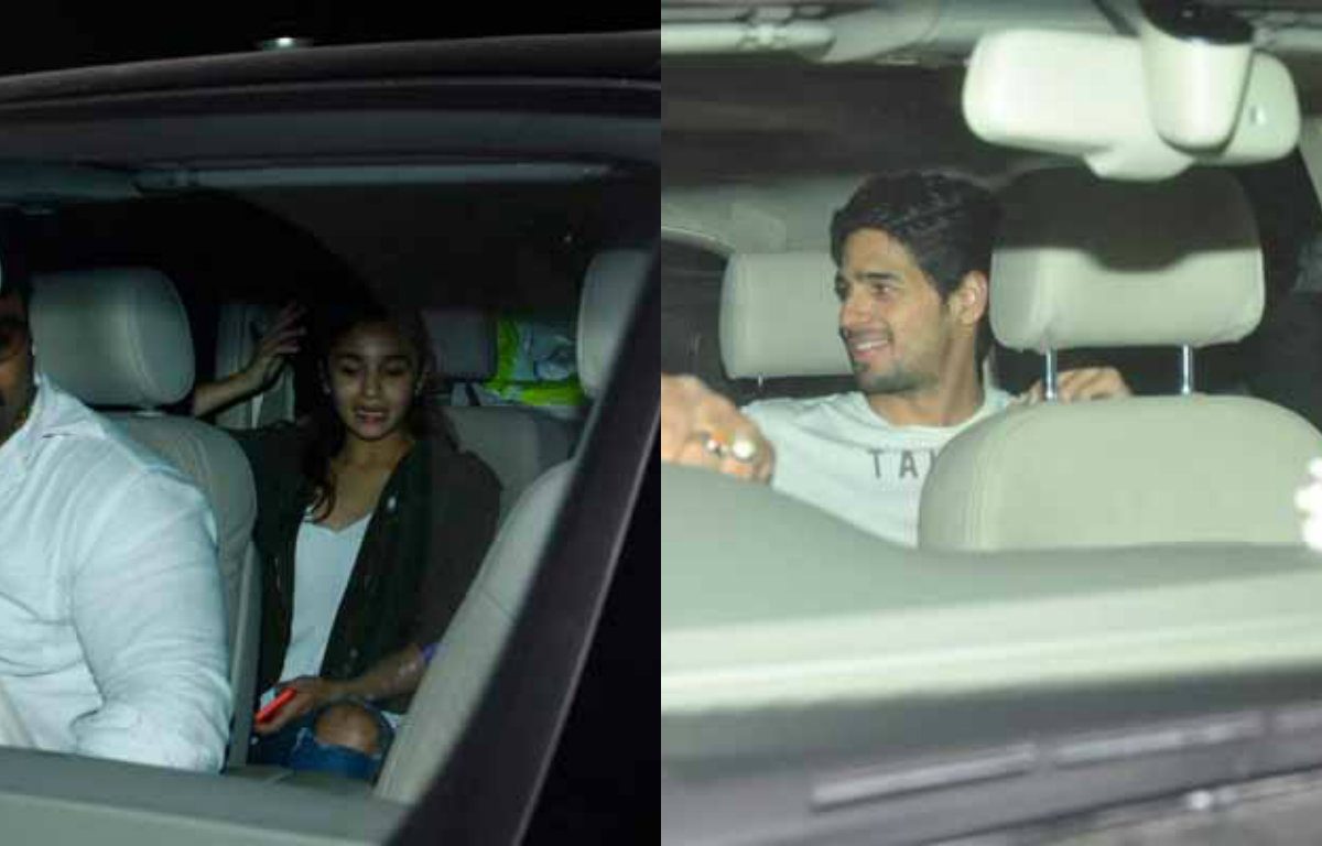 Alia Bhatt - Sidharth Malhotra Shaandaar screening