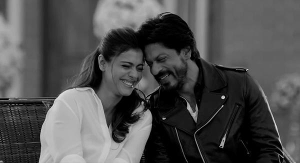 Bollywood actors Shah Rukh Khan and Kajol