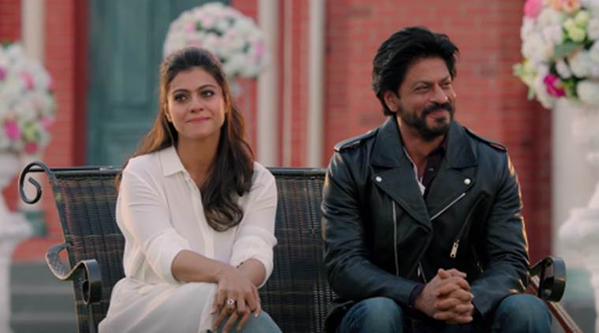 Bollywood actors Shah Rukh Khan and Kajol