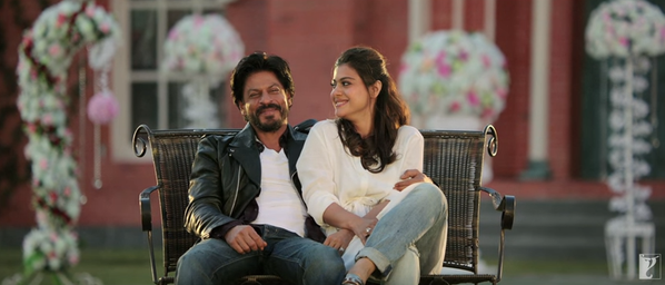 Bollywood actors Shah Rukh Khan and Kajol