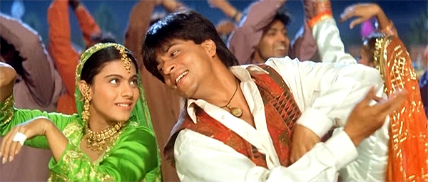 Bollywood actors Shah Rukh Khan and Kajol