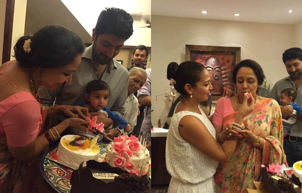 Hema Malini's family time on birthday
