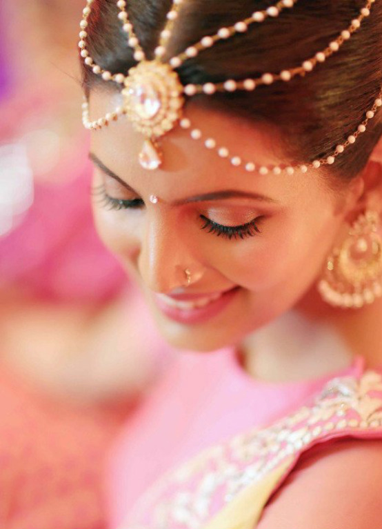 Geeta Basra in her Mehendi ceremony
