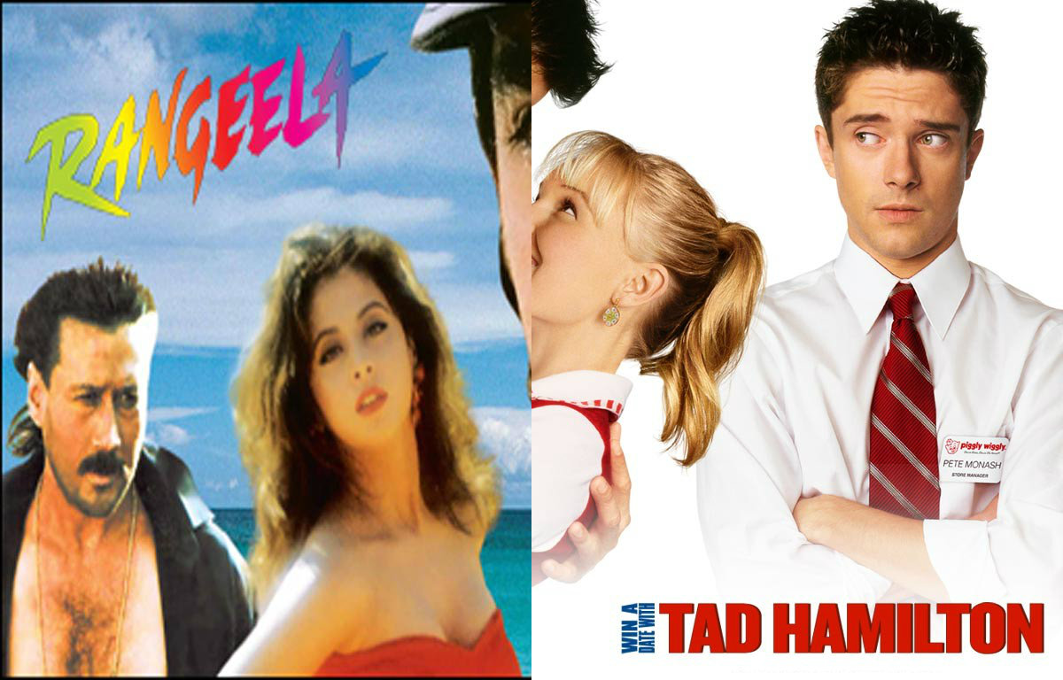 Rangeela Bollywood film and Win A Date With Tad Hamilton Hollywood film poster