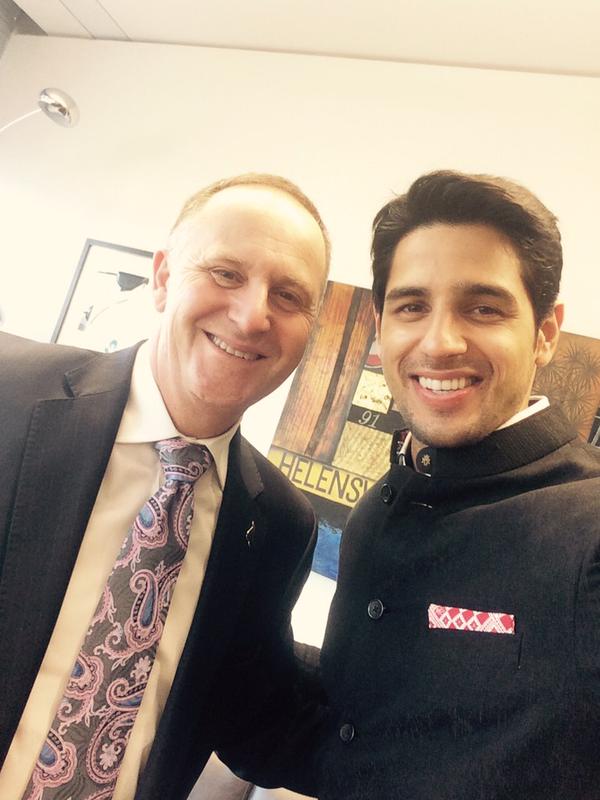 Bollywood actor Sidharth Malhotra in New Zealand