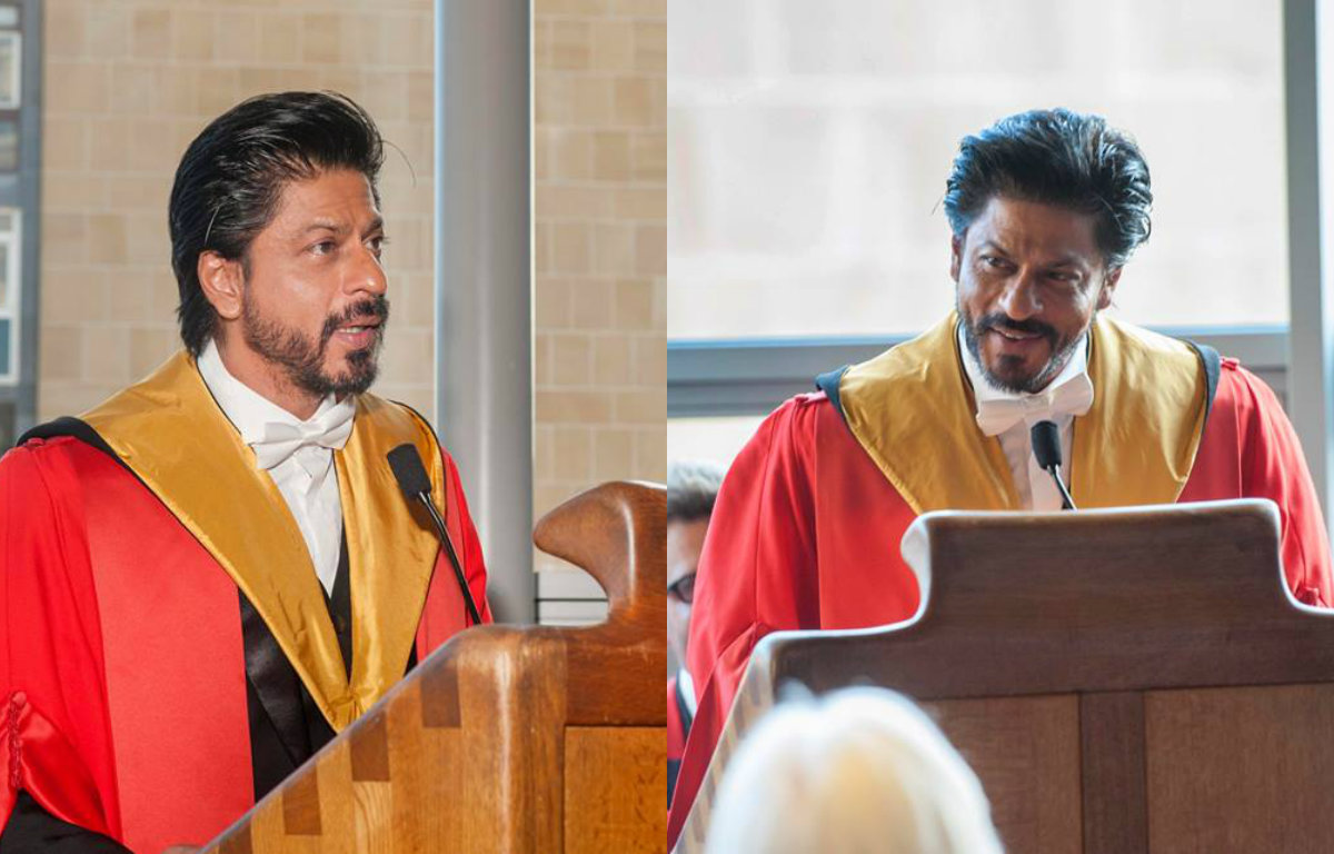 Shah Rukh Khan gives 'Bollywood' style 'gyan' in Edinburgh