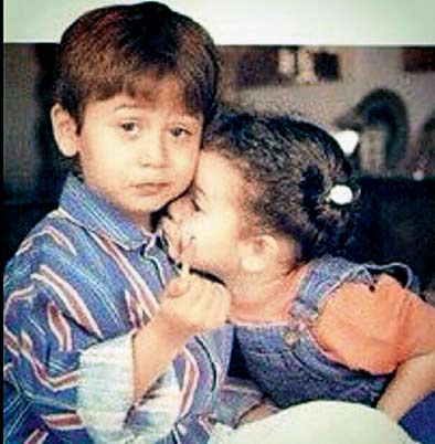 Tiger Shroff with krishna shroff