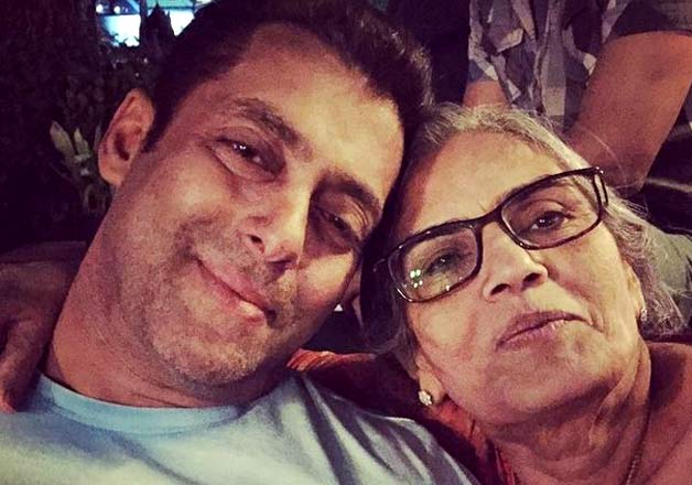 Salman Khan with his mother