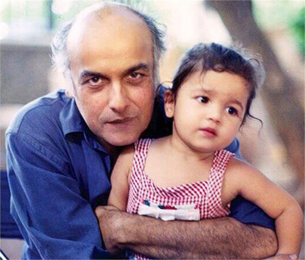Alia Bhatt with Mahesh Bhatt