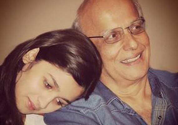 Alia Bhatt with Mahesh Bhatt