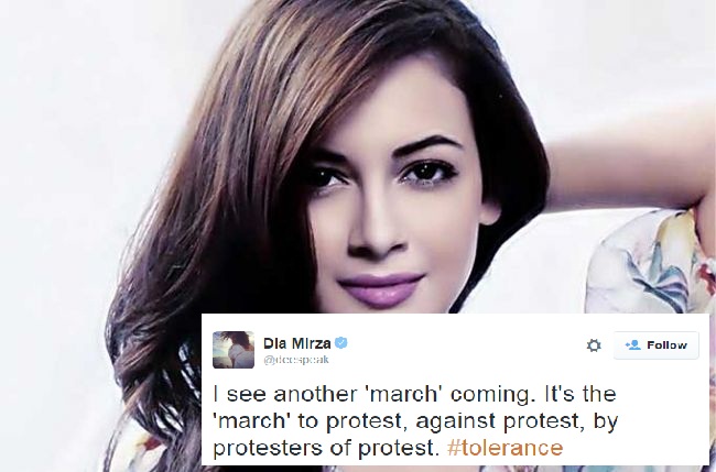 Dia Mirza responds to Aamir Khan's statement on Intolerance.