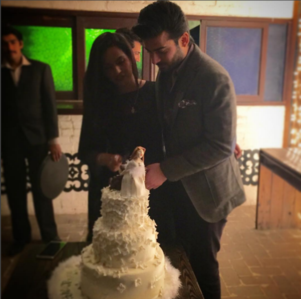 Fawad Khan celebrates his 10th wedding anniversary with his lovely wife Sadaf.