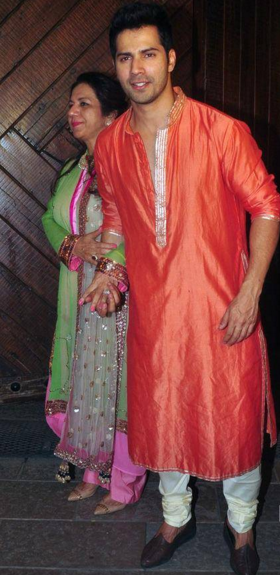 Varun Dhawan at Big B’s Diwali bash