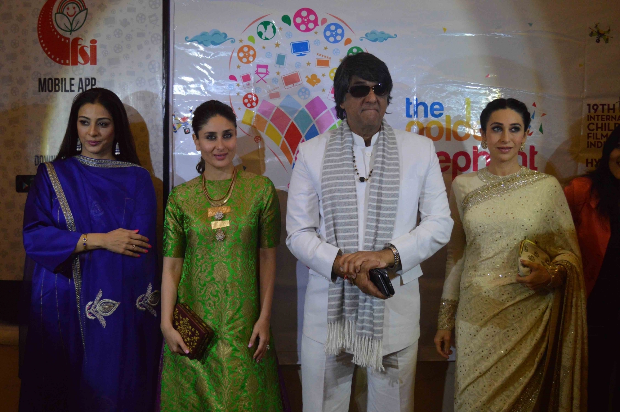 Karisma, Kareena and Mukesh Khanna