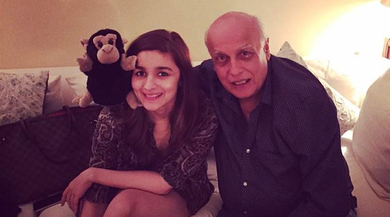 Alia Bhatt with Mahesh Bhatt