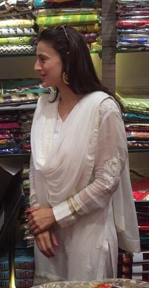 Bollywood actor Ameesha Patel at a store launch