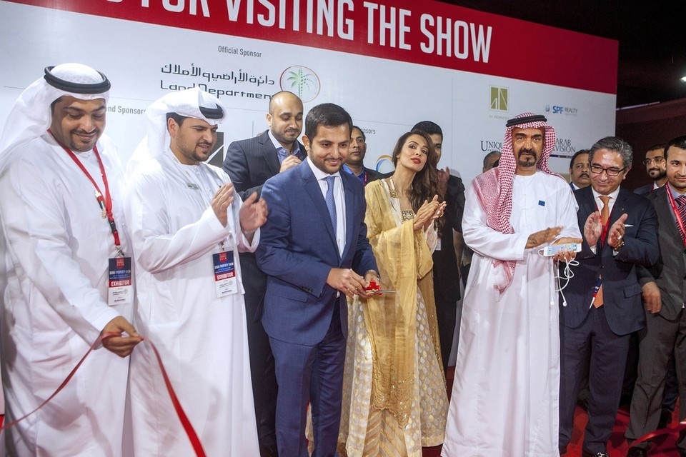 Malaika Arora Khan attends the opening ceremony of Dubai Property Show