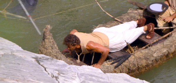 Bollywood actor Hrithik Roshan shooting for Mohenjo Daro