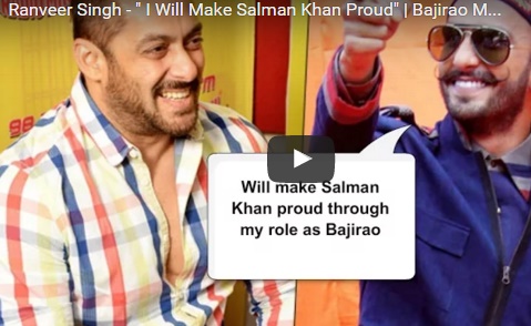 Ranveer Singh - I will make Salman Khan proud