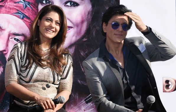 Shah Rukh Khan Kajol promoting Dilwale in DElhi