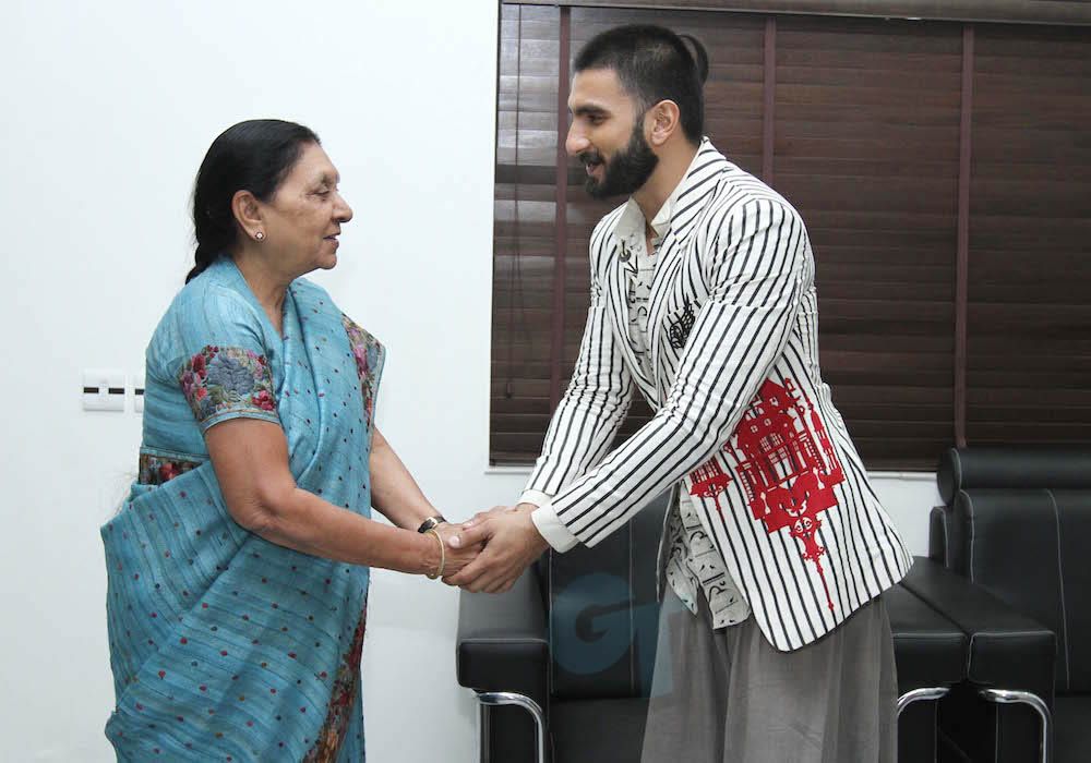 Ranveer Singh with Anandi Ben Patel