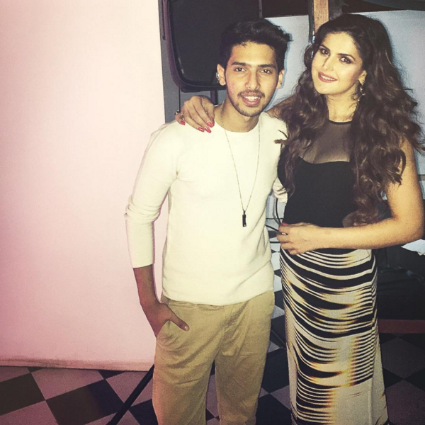 Armaan Malik with Zareen Khan.