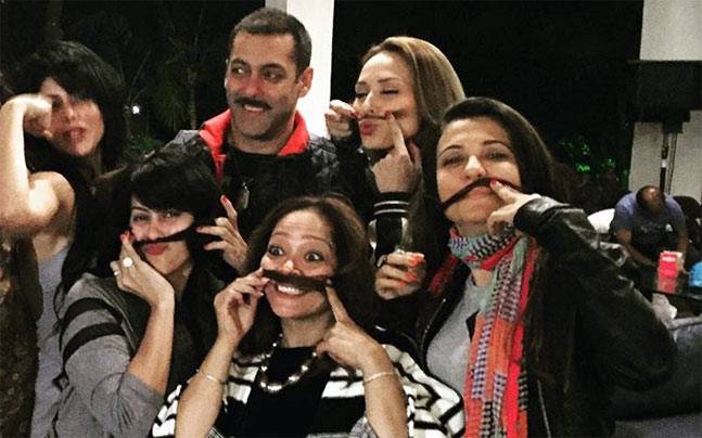 Lulia Vantur ,Salman Khan At Salman Khan's birthday bash