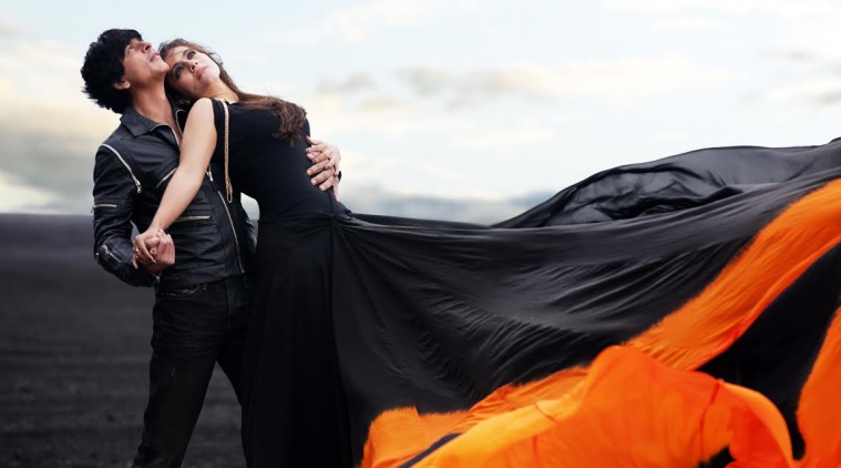 Shah Rukh Khan and Kajol in 'Gerua' song