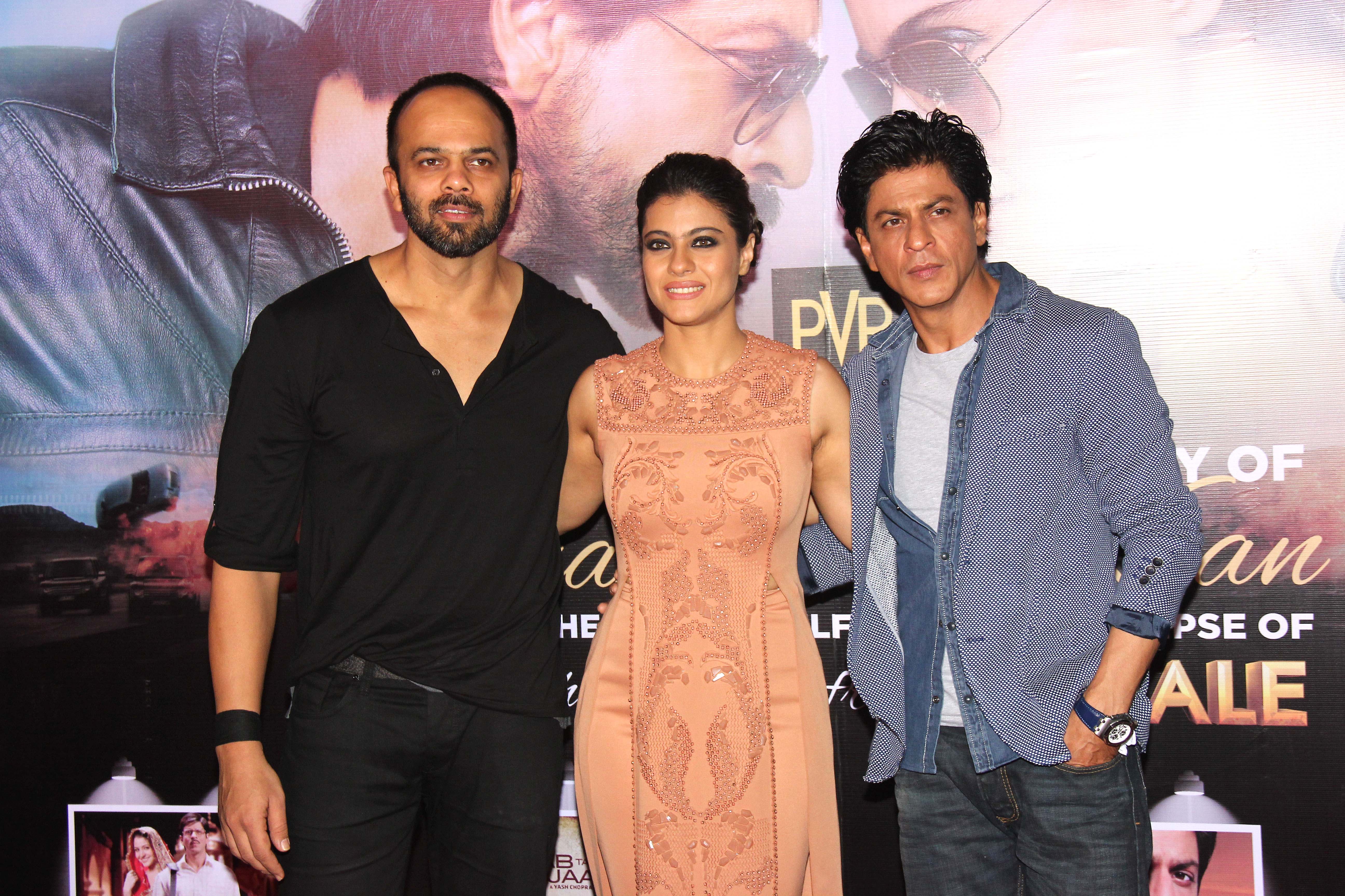 SRK Kajol Rohit Shetty at Dilwale event