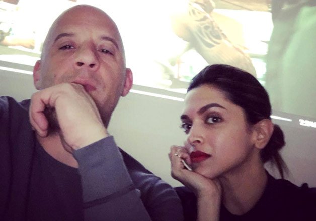 Deepika Padukone with Vin Diesel