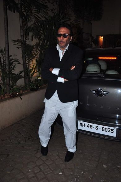 Jackie Shroff looking dashing in blazer and white pants