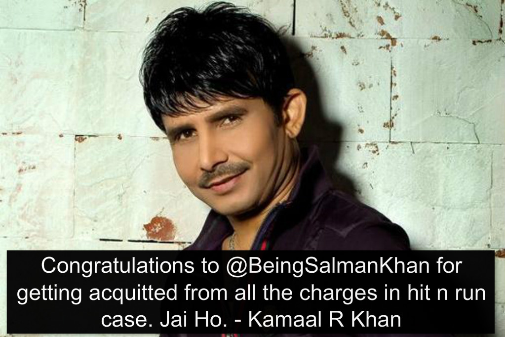 Kamaal R Khan tweet on salman khan.