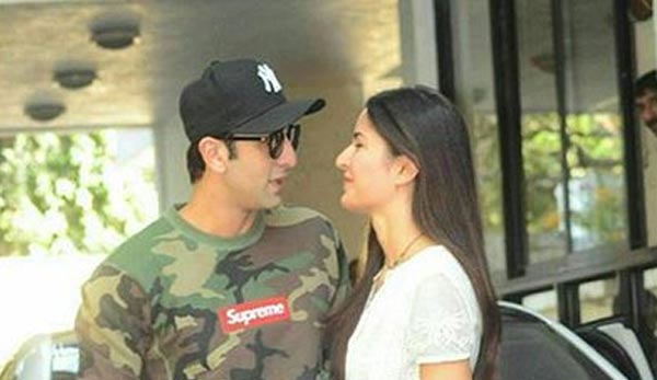 Katrina Kaif and Ranbir Kapoor sharing some private moments