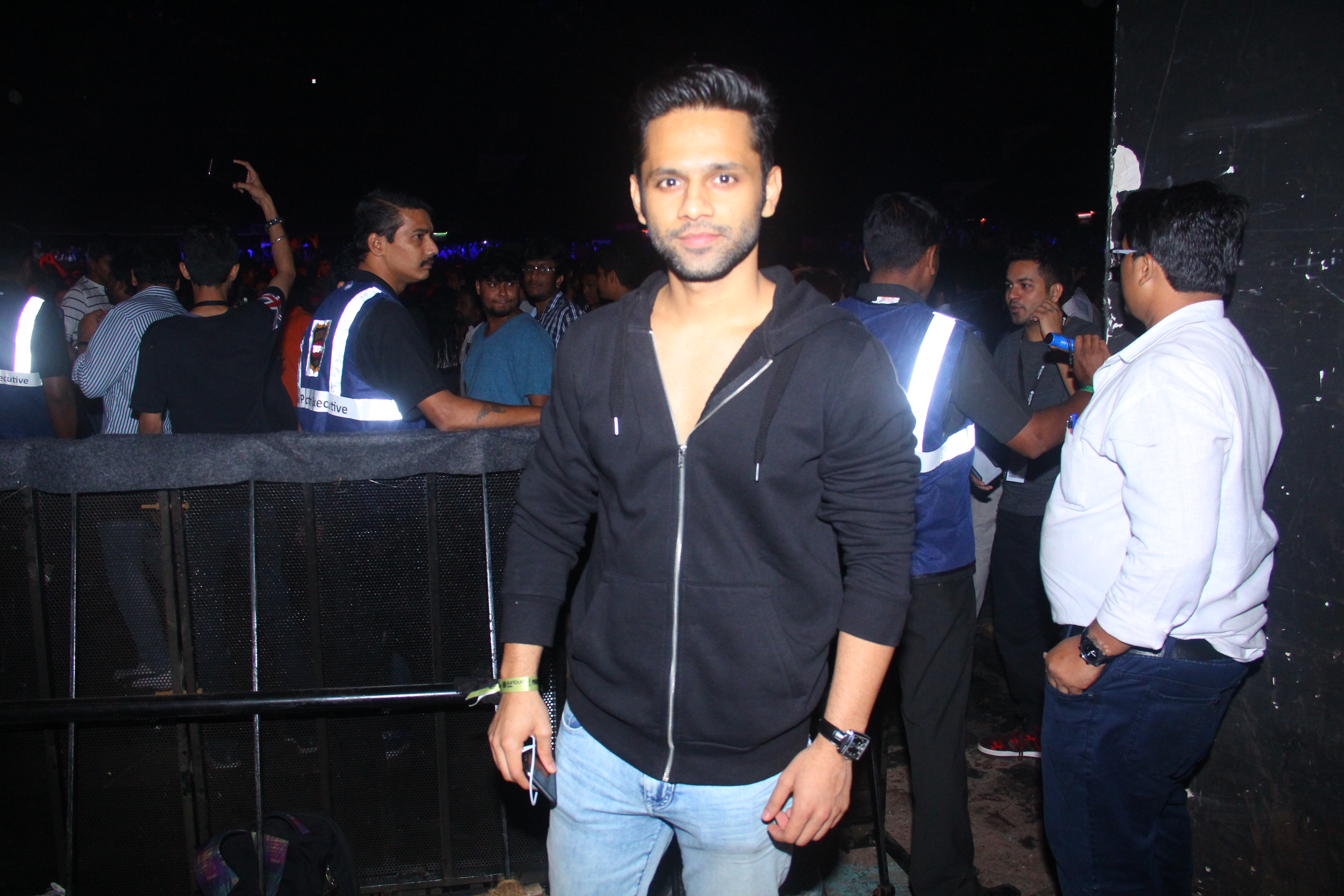 Rahul Vaidya at afrojack concert