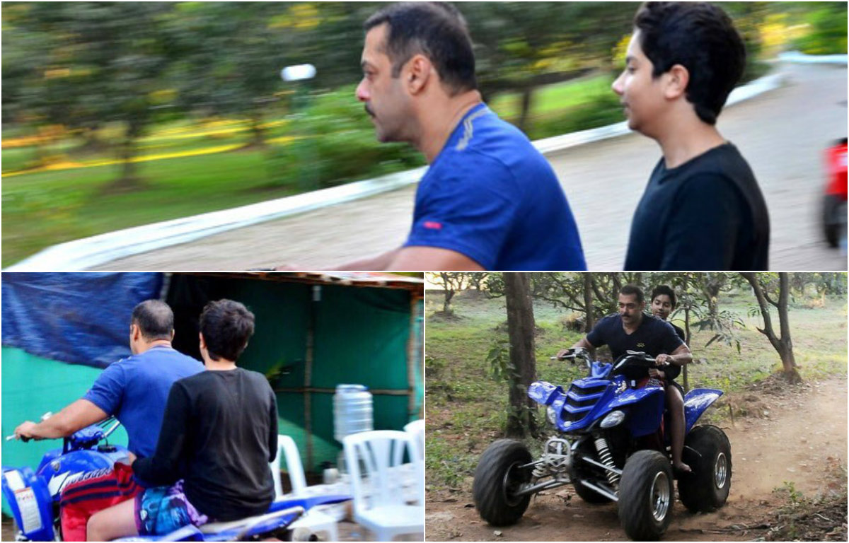 Spotted - Salman Khan having fun with nephew Nirvaan