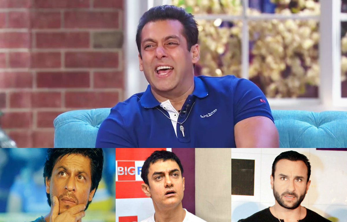 Salman Khan,SRK, Aamir Khan and Saif Ali Khan