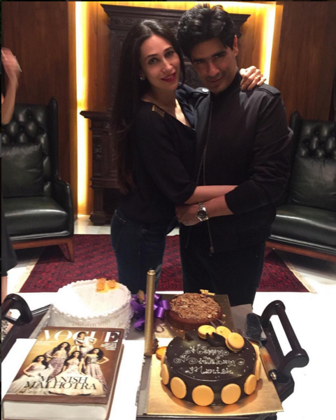Karisma Kapoor with Manish Malhotra
