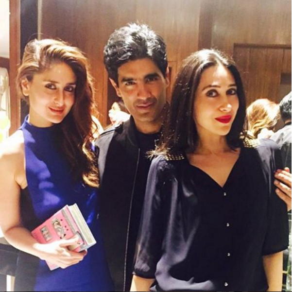 Manish Malhotra with the Kapoor sister's