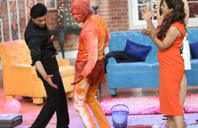 SRK and Sunil Grover on 'Gerua' song