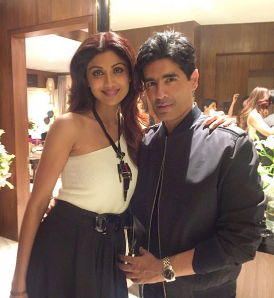 Manish Malhotra with Shilpa Shetty