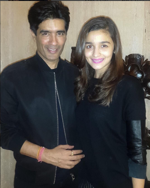 Manish Malhotra with Alia Bhatt.