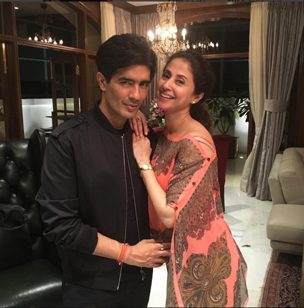 Manish Malhotra with Urmila Matondkar.