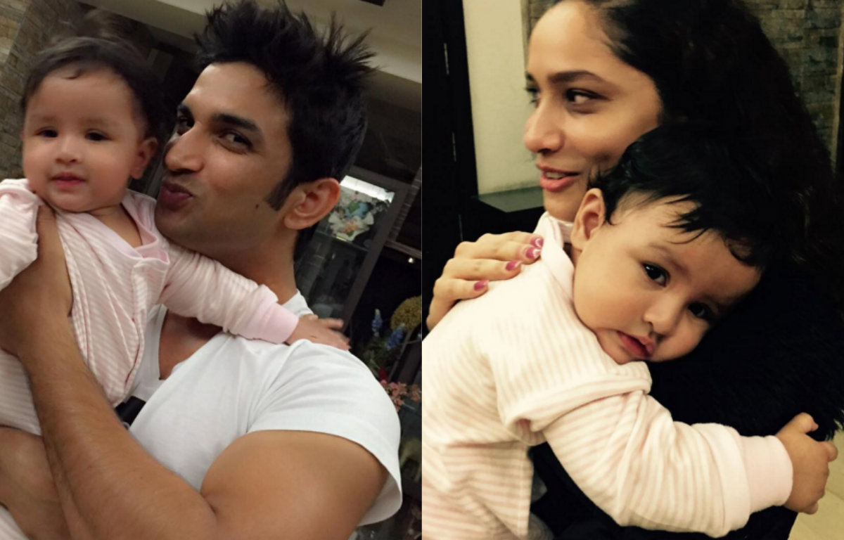 Sushant Singh Rajput and Ankita Lokhande with Ziva